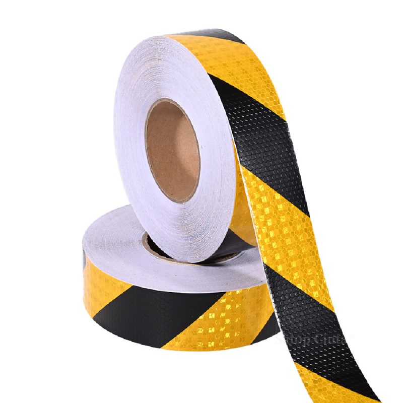 Black Yellow Reflective Tape