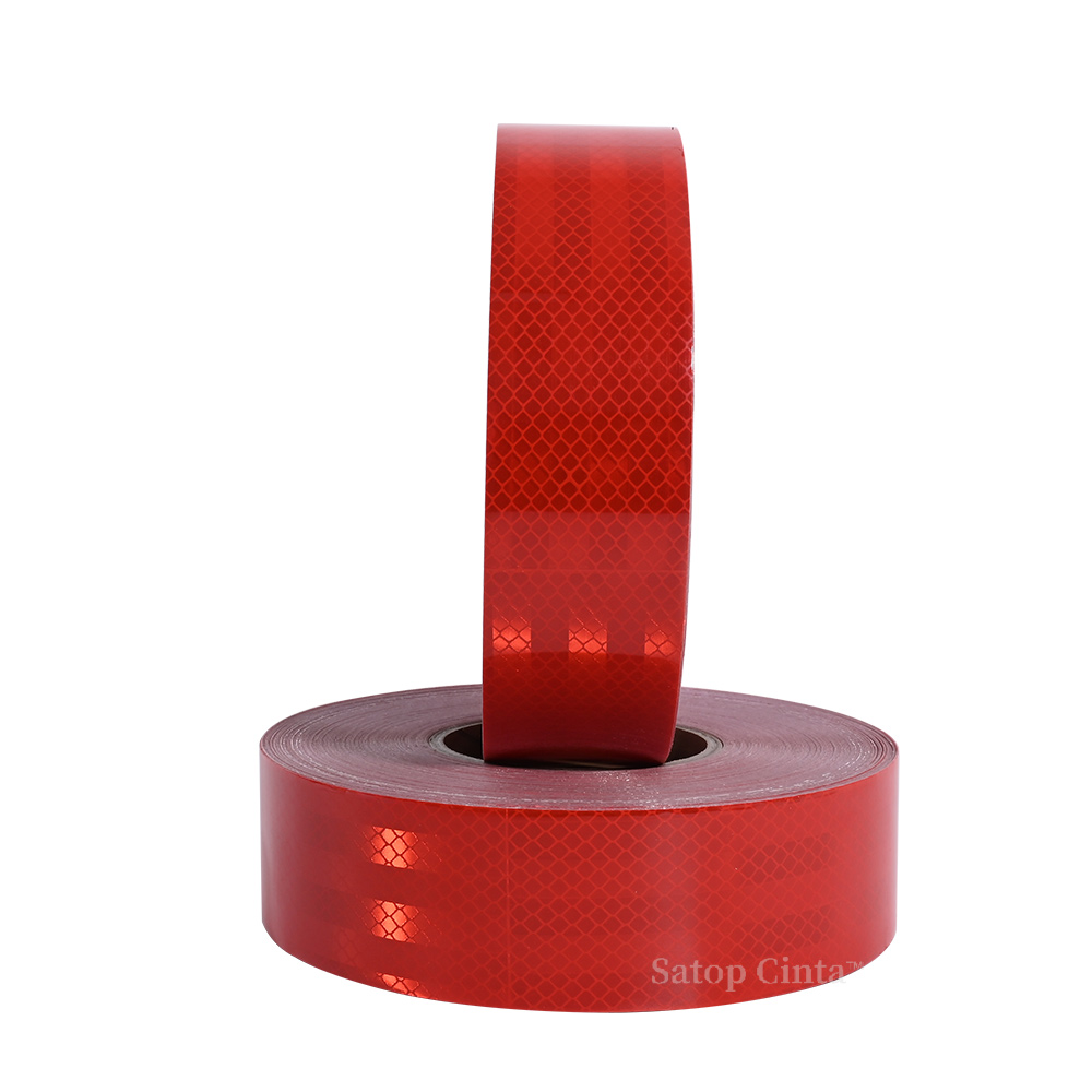 Red Micro-Prismatic Relfective Tape