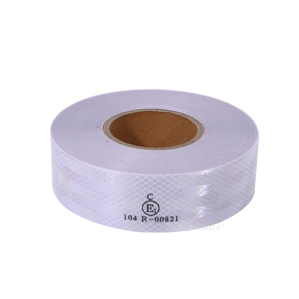 White Micro-Prismatic Safety Reflective Tape