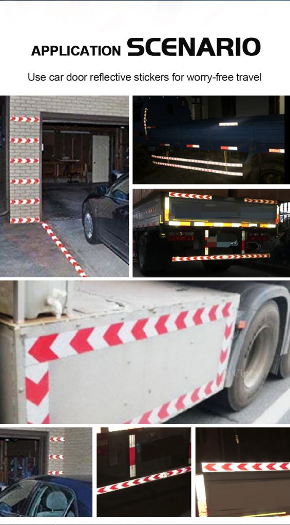 arrow reflective tapes application