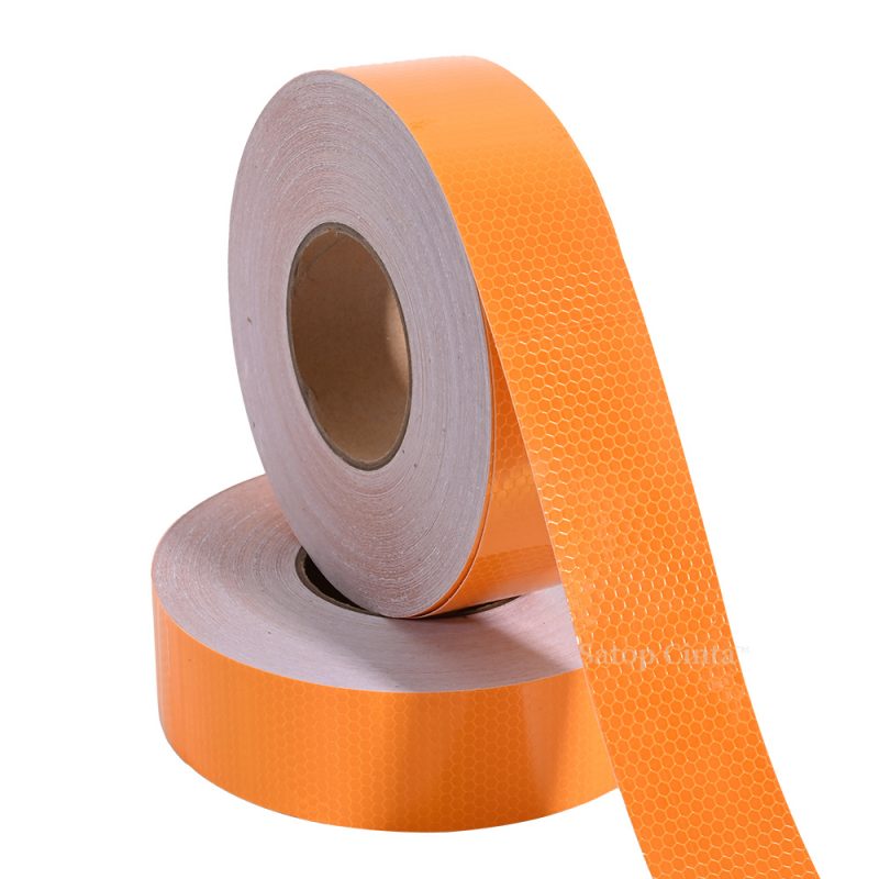 Orange-Yellow Self-adhesive Reflective Tape
