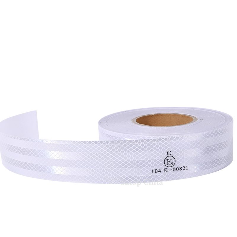 White car reflective tape