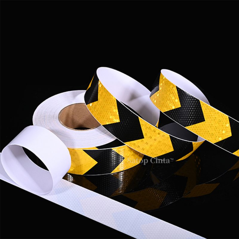Yellow and Black Car reflective stickers