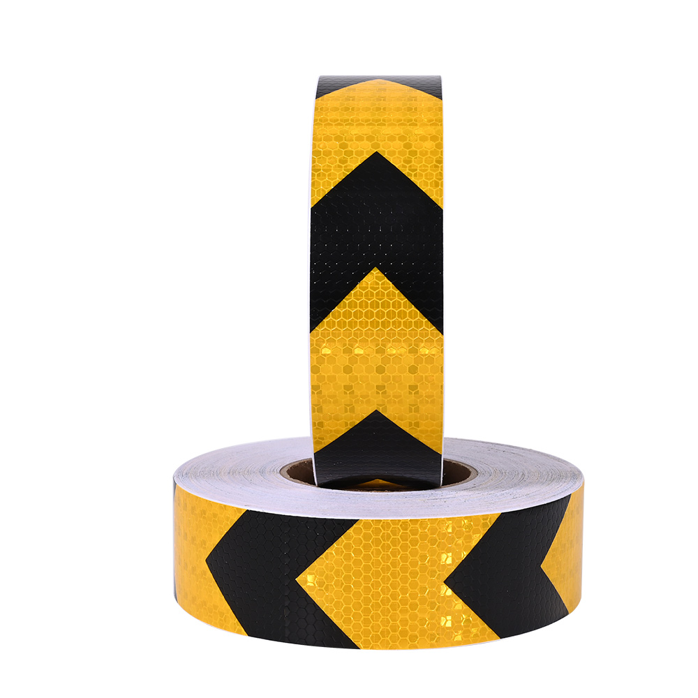Yellow and Black Arrow Reflective Tapes