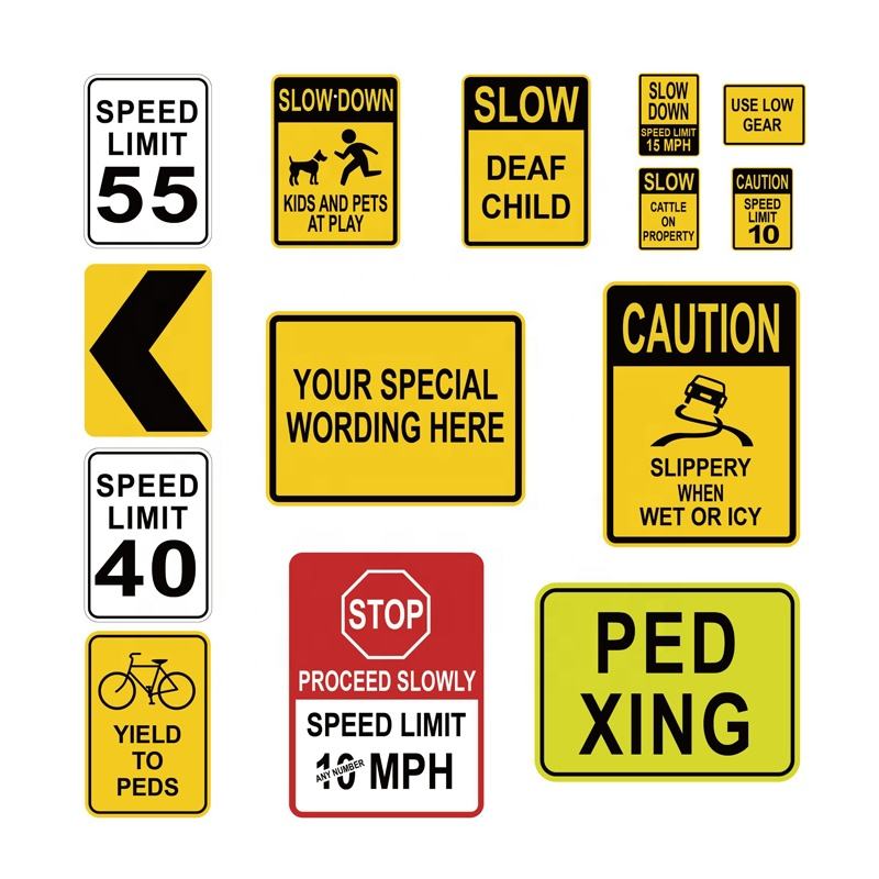 Reflective traffic sign plate 